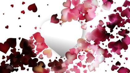 Eternal Love Red Yellow and Black Heart Background Extravaganza