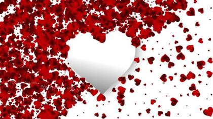 Eternal Love Red Yellow and Black Heart Background Extravaganza