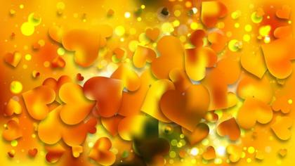 Golden Hearts Abstract