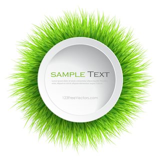 Circle Grass Frame