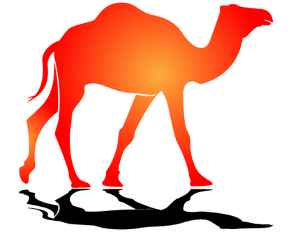 Camel in the Sun Vector