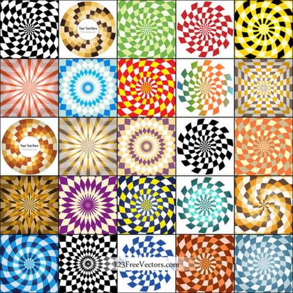 Free Optical Illusion Background Vector Pack