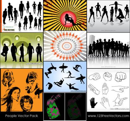 Vibrant Collection of People Vectors and Silhouettes