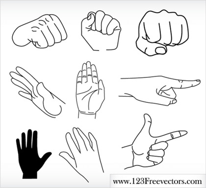 A Handy Collection: 51 Free Vector Hand Designs for Your Creative Projects