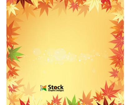 Free Autumn Leaf Background Vector