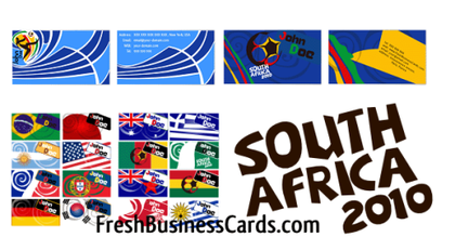 World Cup Vector Business Cards