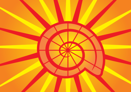 Vector Background with Snail Shell