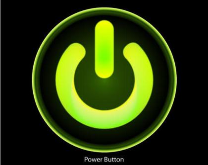 Free Vector Computer Power Button