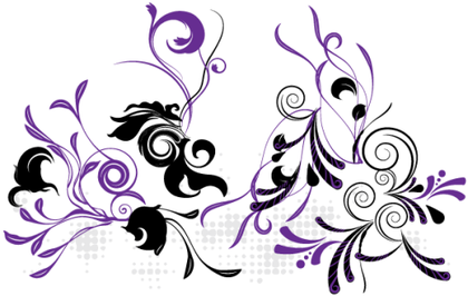 Vector Floral Swirls