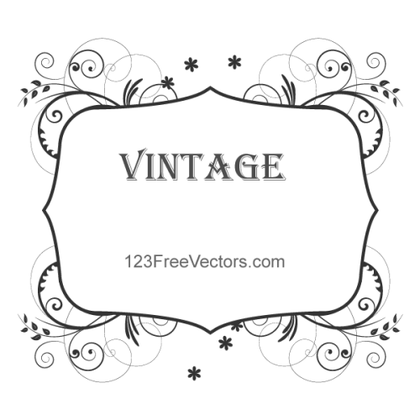 Vintage Floral Frame Images