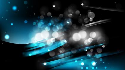 Free Download Abstract Black and Blue Blurred Bokeh Background