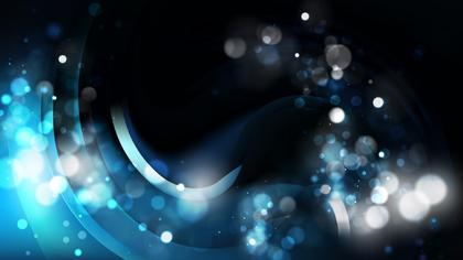 Free Download Abstract Black and Blue Blurry Lights Background Image