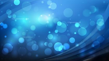 Abstract Black and Blue Bokeh Defocused Lights Background