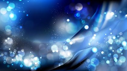 Free Download Abstract Black and Blue Blurred Bokeh Background Image