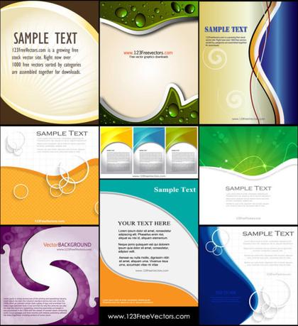 Abstract Background Template Vector Pack