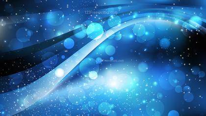 Abstract Black and Blue Blurry Lights Background Design