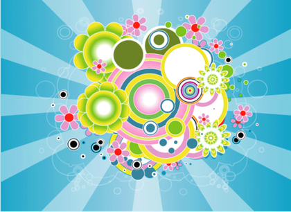 Colorful Circles Background Design