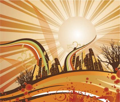 Sunrise Background Vector