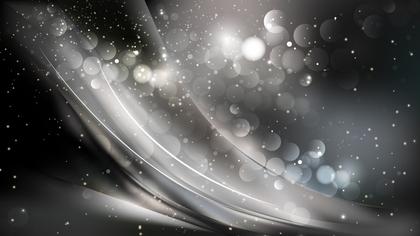 Abstract Black and Grey Bokeh Background Design