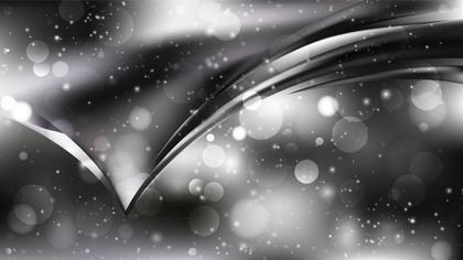 Abstract Black and Grey Bokeh Lights Background