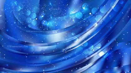 Blue Abstract Background with Bokeh and Swirls