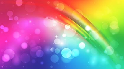 Rainbow Bokeh Background
