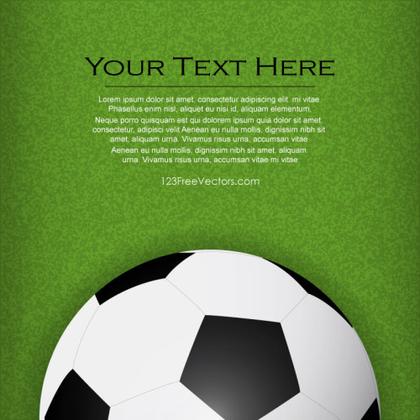 Soccer Background Vector Template