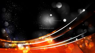 Abstract Cool Orange Defocused Lights Background Image