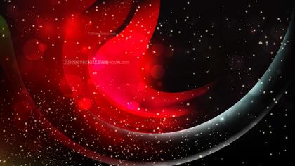 Abstract Red Swirls with Sparkles