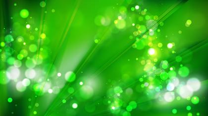 Green Bokeh Rays