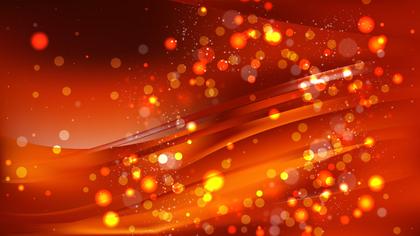 Abstract Dark Orange Bokeh Lights Background Image