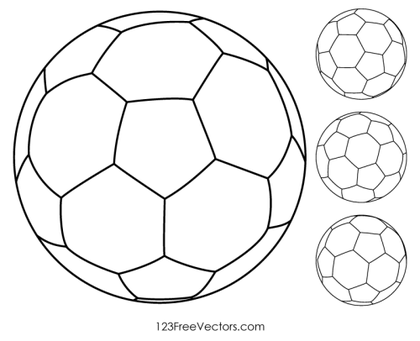 Soccer Ball Outline Clip Art