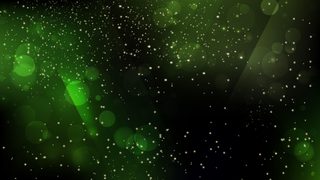 Emerald Galaxy Bokeh