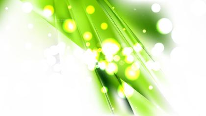 Green and White Bokeh Background