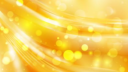 Abstract Yellow Bokeh Background