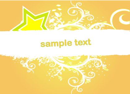 Abstract Orange Swirl Banner