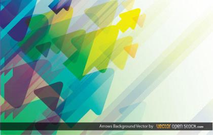 Abstract Colorful Arrows Background Vector Illustration