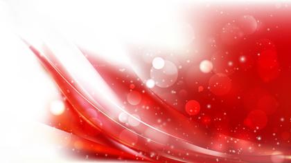 Red and White Bokeh Abstract