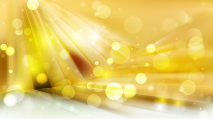 Abstract Yellow Bokeh Background