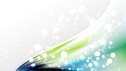 Abstract Blue and Green Wave Business Background Image
