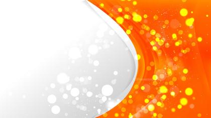 Abstract Bright Orange Wave Business Background Image