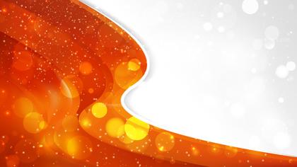 Bright Orange Wave Business Background Graphic