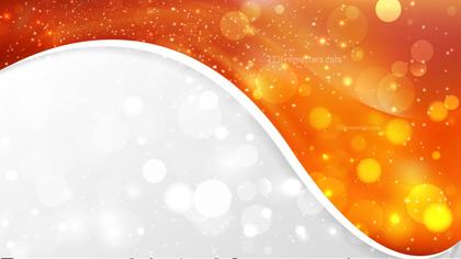 Bright Orange Wave Business Background Design