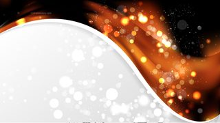 Cool Orange Wave Business Background