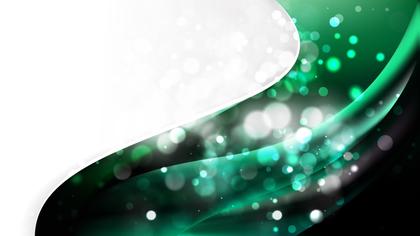 Green and Black Wave Business Background Vector Graphic