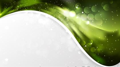 Green and Black Wave Business Background Vector Graphic