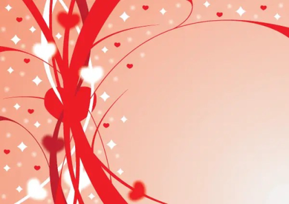 Ribbons of Love  – Vector Background