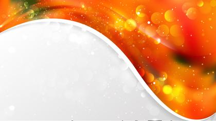 Abstract Orange and Green Wave Business Background Illustration