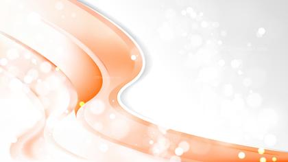 Orange and White Brochure Design Vector