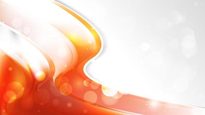 Orange and White Wave Business Background Graphic
